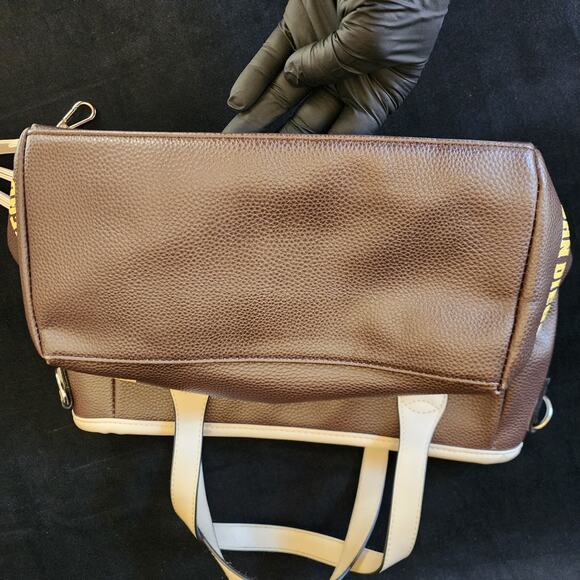 Womens San Diego Padres Brown Shoulder Hand Bag Purse MLB Genuine Merchandise - Picture 14 of 15